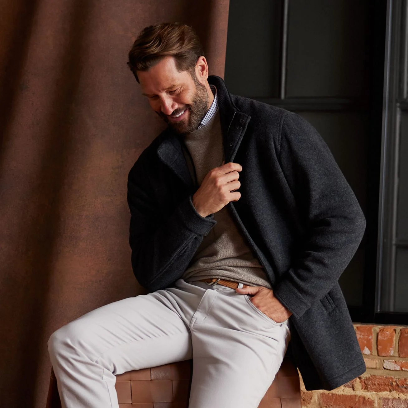 PETER MILLAR ネイビー 長袖シャツ S Peter Millar | Saks Fifth Avenue Canada