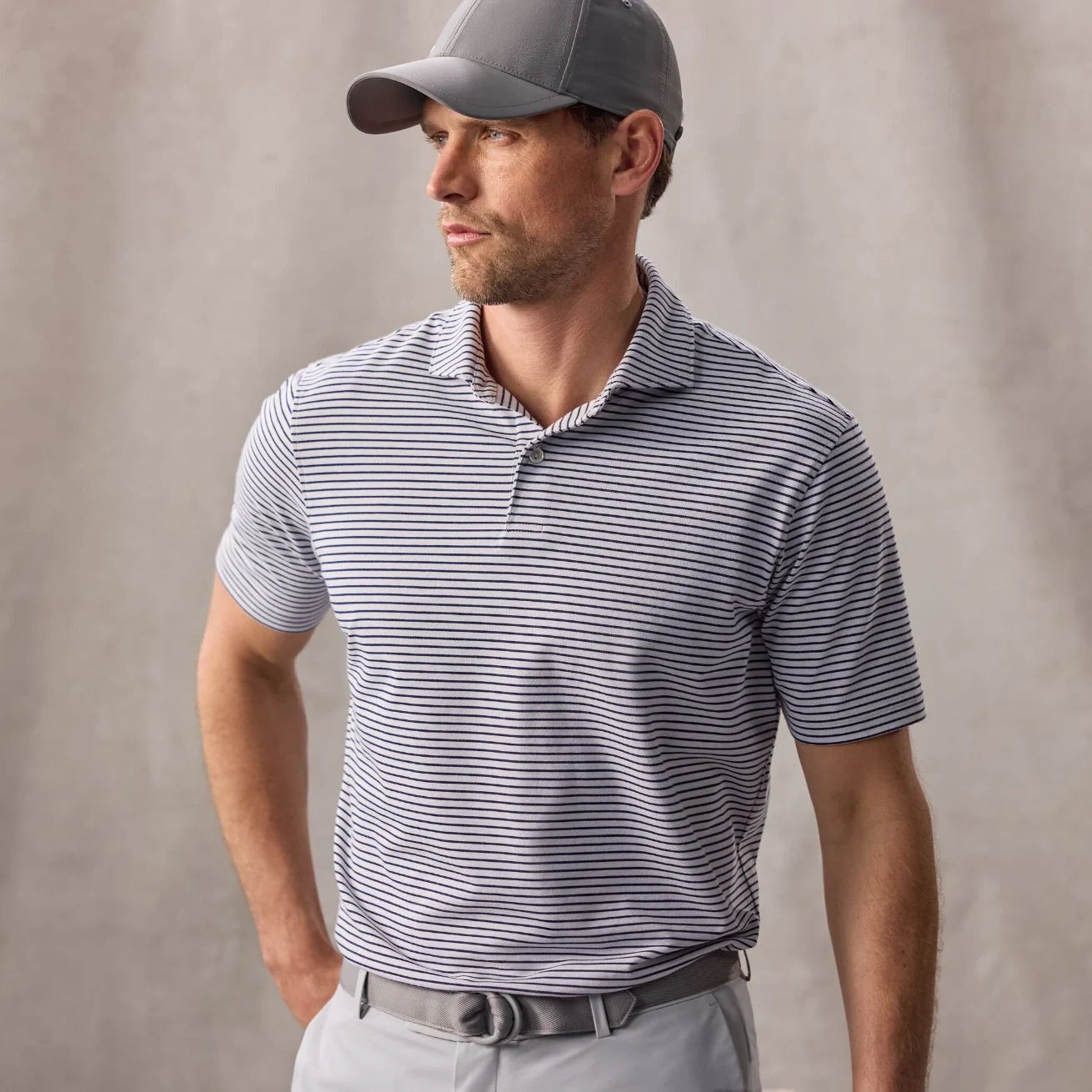 オーセンティック PETER MILLAR ゴルフ ジャケット グレー