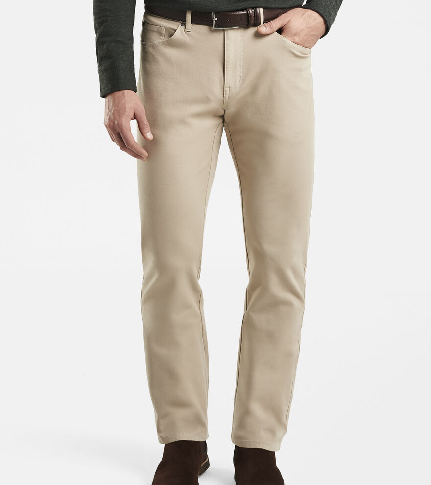 Four-Way Stretch Canvas Five-Pocket Pants - Alternate Image 1