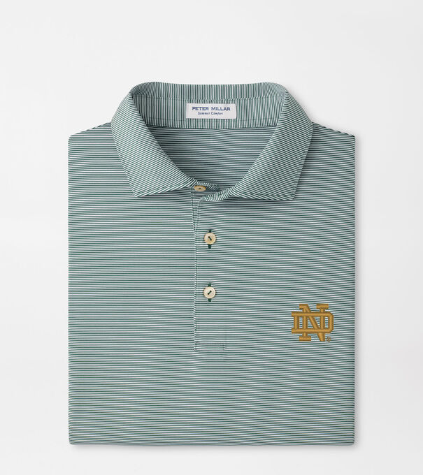 Notre Dame Jubilee Stripe Performance Polo