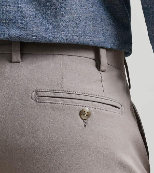 Signature Sateen Flat Front Trouser - Alternate Image 1