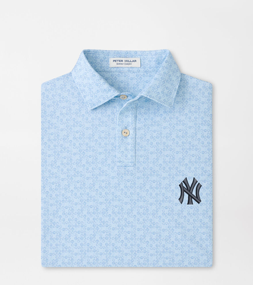 New York Yankees Bases Loaded Youth Performance Jersey Polo image number 1