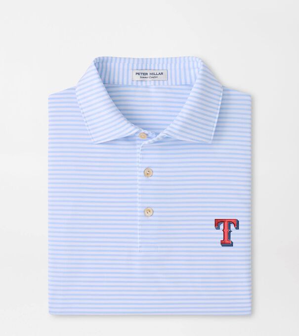 Texas Rangers Tiebreaker Performance Jersey Stripe Polo