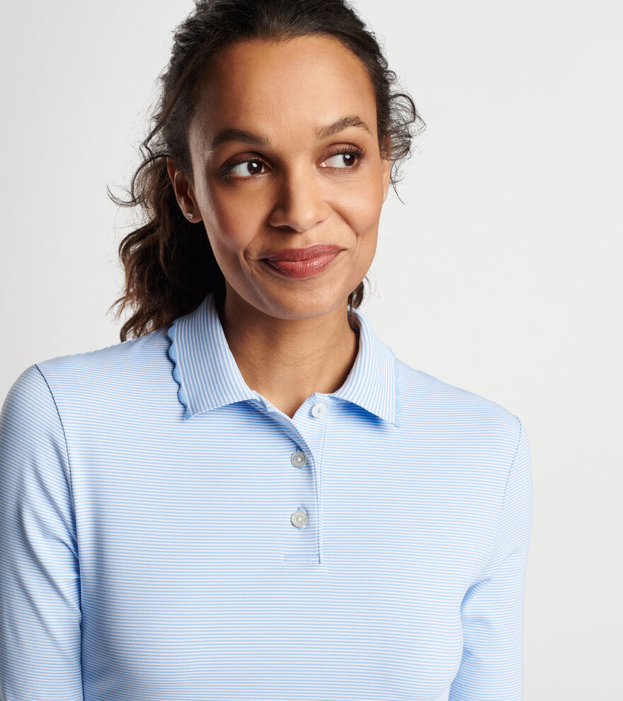Opal Long-Sleeve Stretch Jersey Polo image number 6