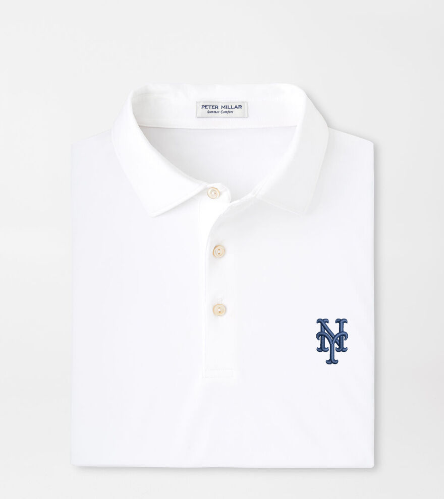 New York Mets Solid Performance Jersey Polo image number 1