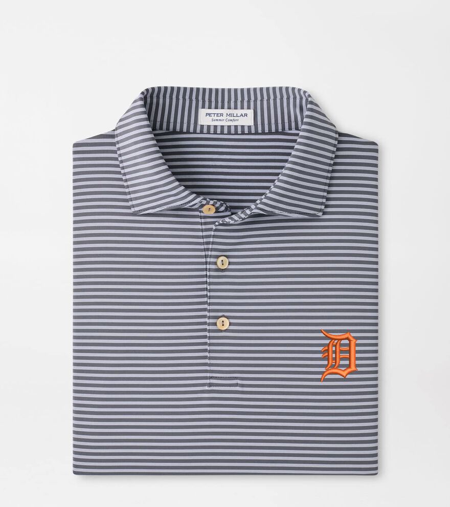 Detroit Tigers Tiebreaker Performance Jersey Stripe Polo