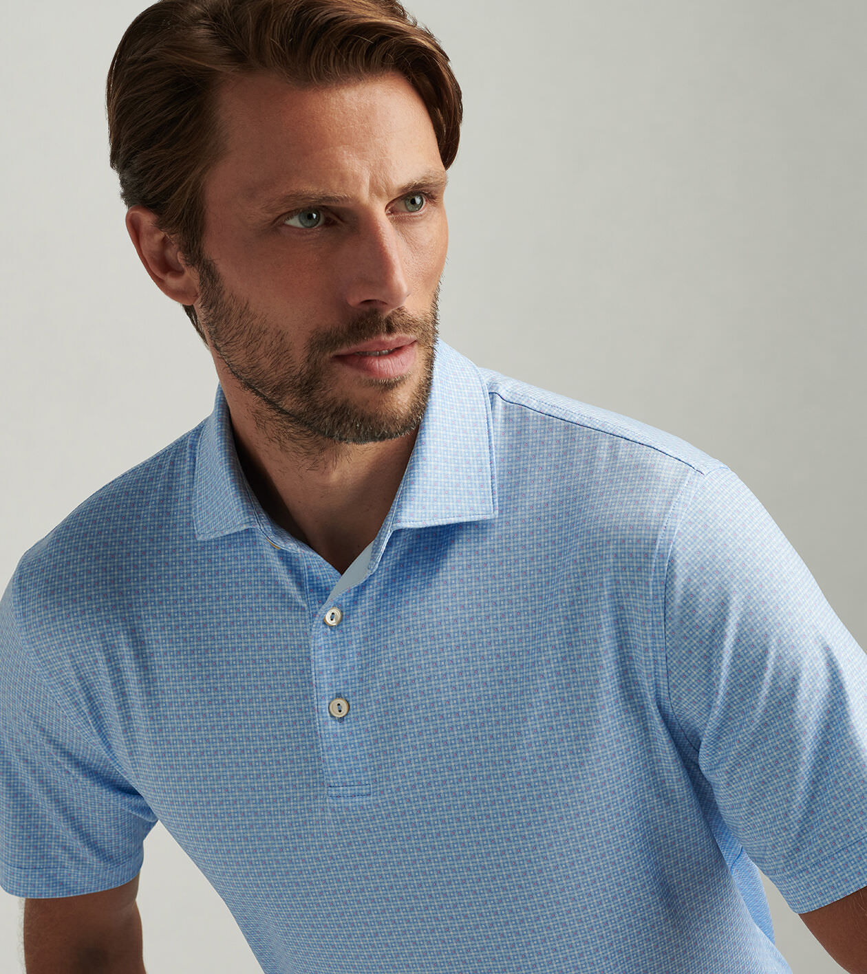 Golden Fleece® Big & Tall Stretch Supima® Long-Sleeve Polo Shirt