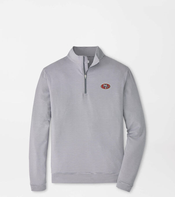 San Francisco 49ers Perth Sugar Stripe Performance Quarter-Zip