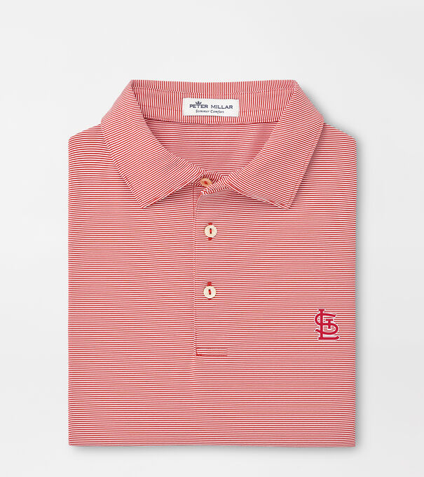 St. Louis Cardinals Jubilee Stripe Performance Polo