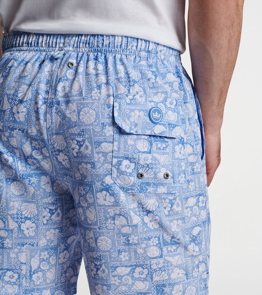 Shell Patchwork Swim Trunk image number 4