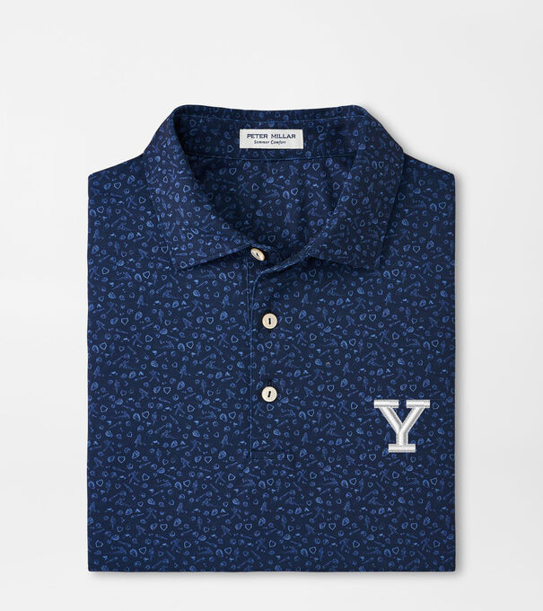 Yale Batter Up Performance Jersey Polo