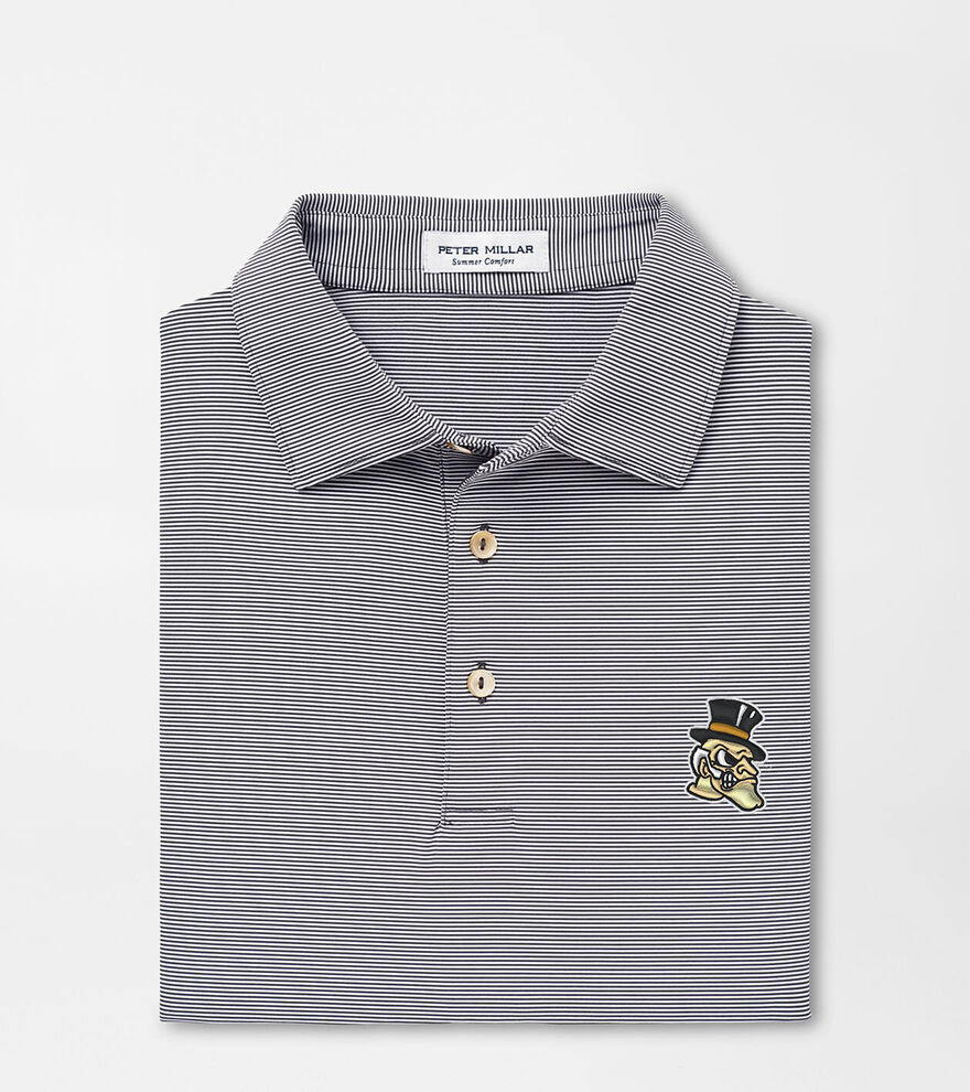 Wake Forest Demon Deacon Jubilee Stripe Performance Polo image number 1
