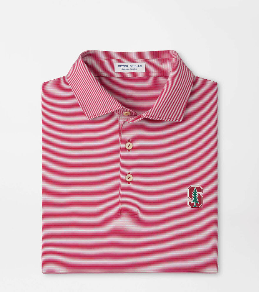 Stanford Jubilee Stripe Performance Polo