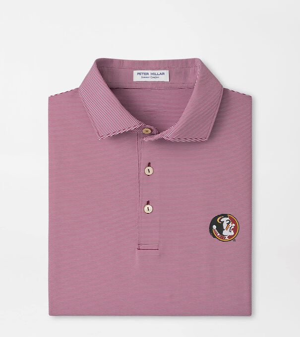 Florida State Vault Jubilee Stripe Performance Polo