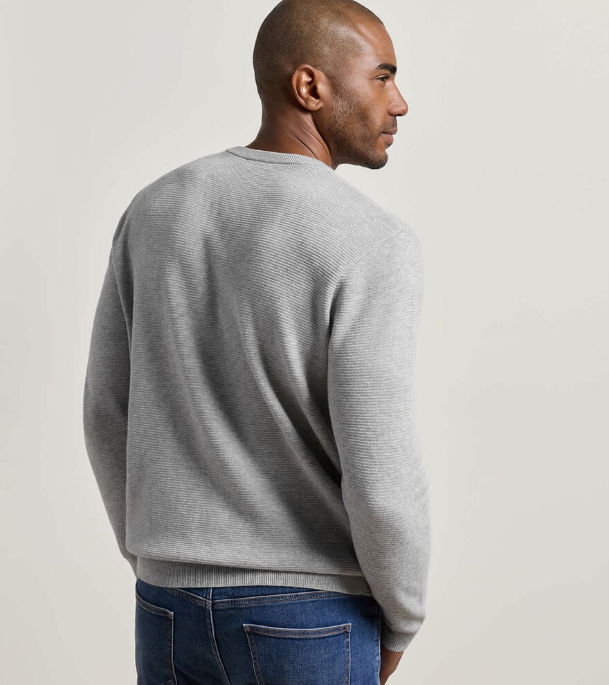 Coolspun Lite Textured Crewneck Sweater image number 3