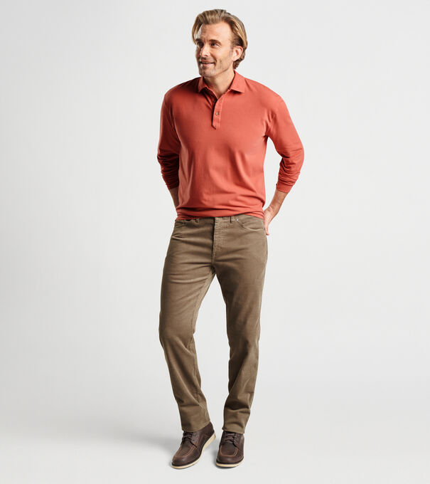 Lava Wash Long-Sleeve Polo
