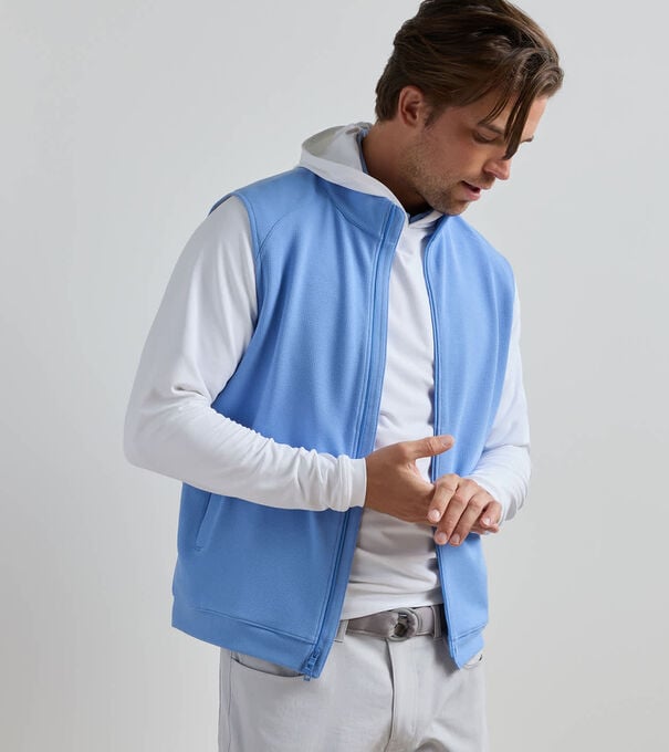 Cradle Piqu&eacute; Performance Full-Zip Vest - Alternate Image 1