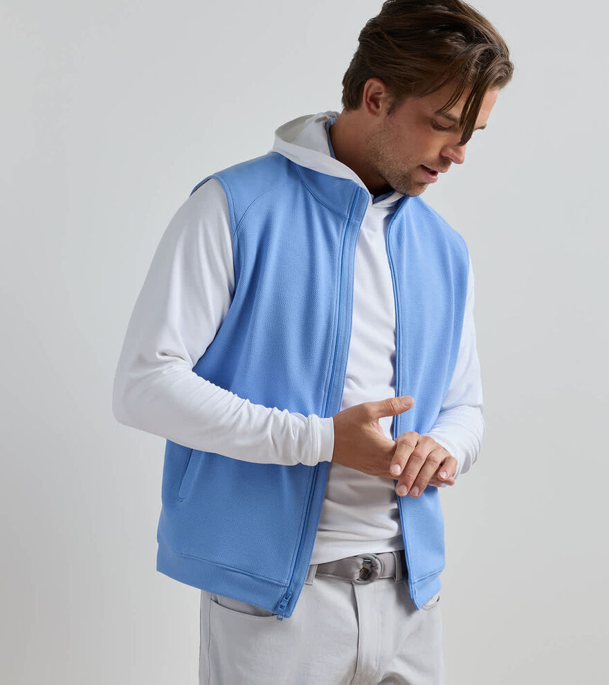 Cradle Piqu&eacute; Performance Full-Zip Vest - Alternate Image 1