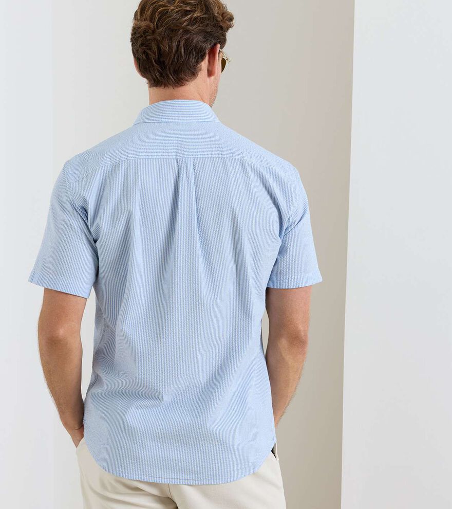 Coastal Stripe Cotton Lyocell Sport Shirt - Alternate Image 2