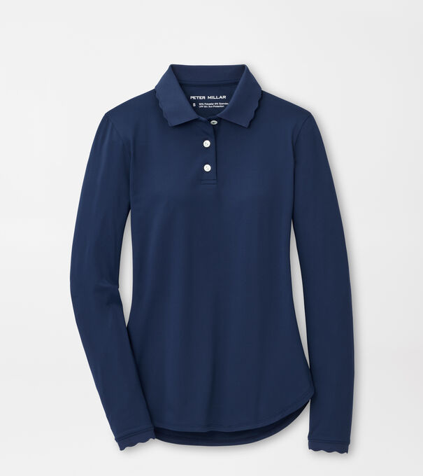 Opal Long-Sleeve Stretch Jersey Polo