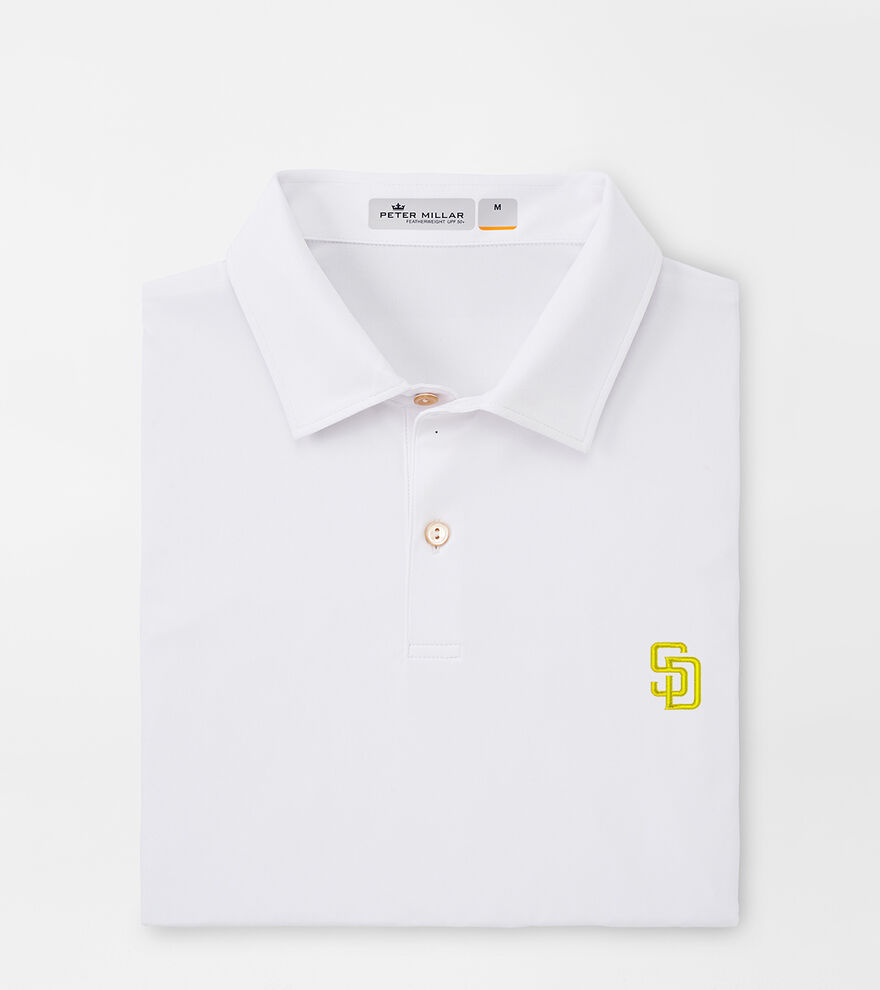 San Diego Padres Featherweight Melange Polo image number 1
