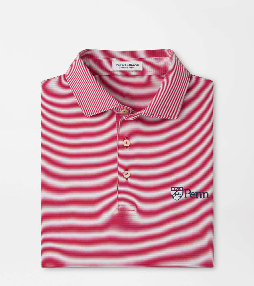 UPenn Jubilee Stripe Performance Polo