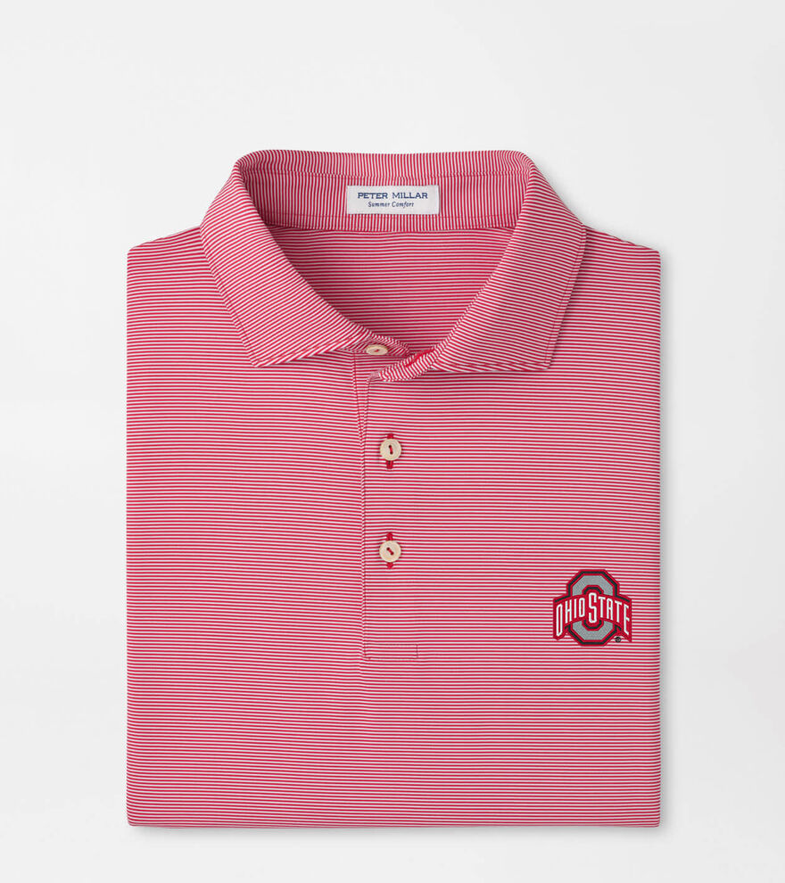The Ohio State Jubilee Stripe Performance Polo