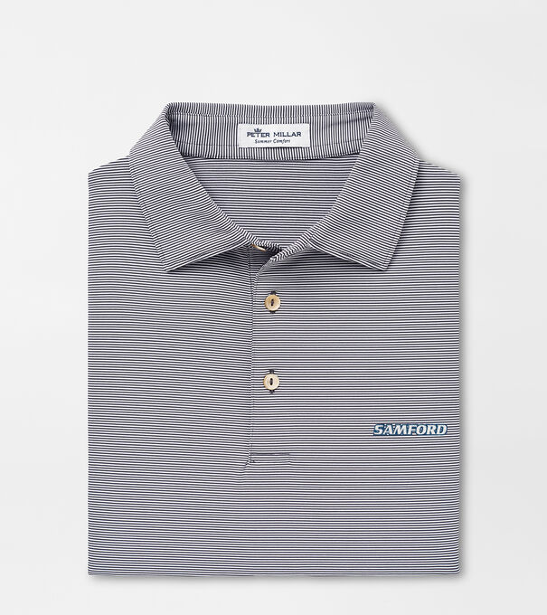 Samford Jubilee Stripe Performance Polo