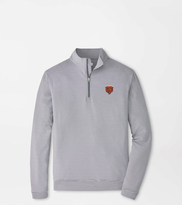 Chicago Bears Perth Sugar Stripe Performance Quarter-Zip