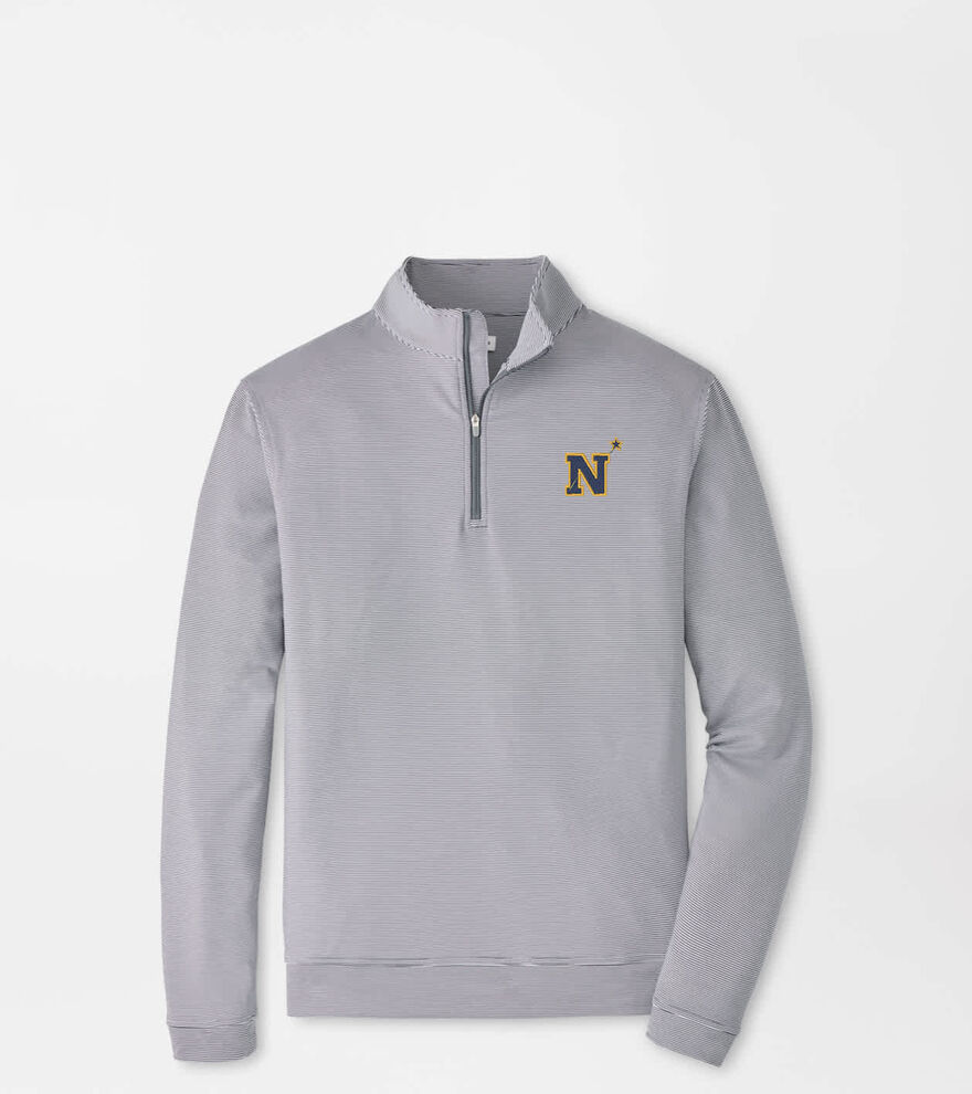 Naval Academy Perth Sugar Stripe Performance Quarter-Zip