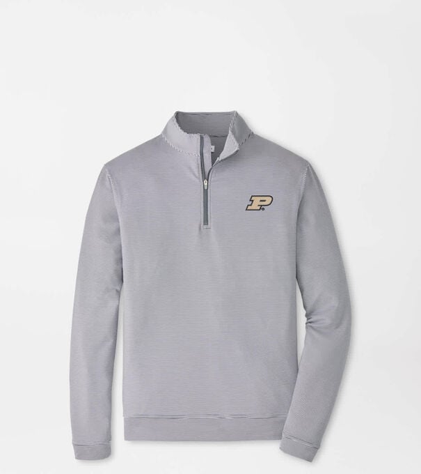 Purdue Perth Sugar Stripe Performance Quarter-Zip