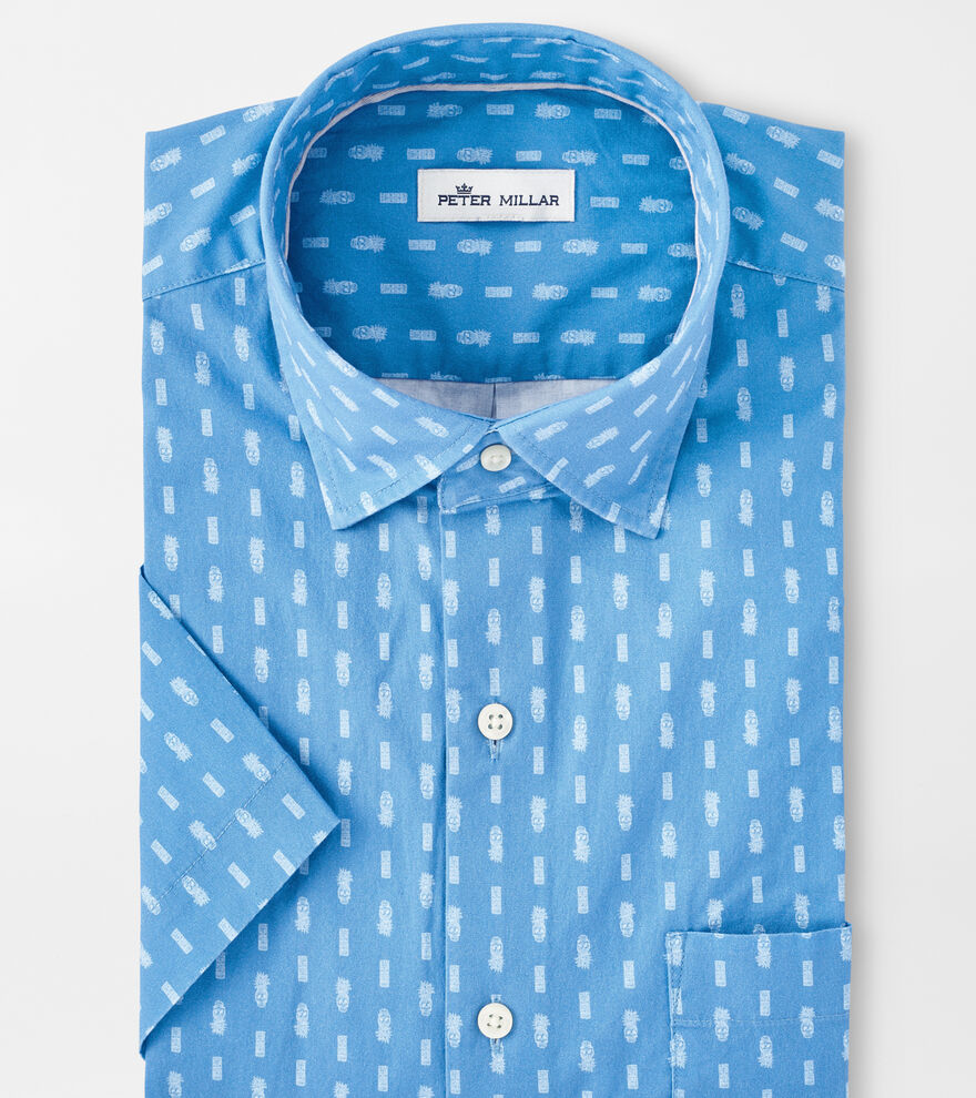 Skull Tiki Cotton-Blend Sport Shirt image number 1