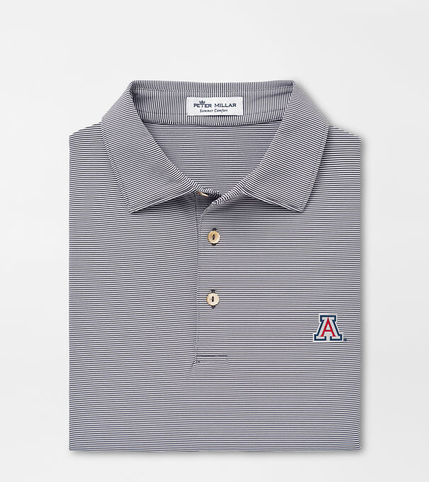 Arizona Block A Jubilee Stripe Performance Polo