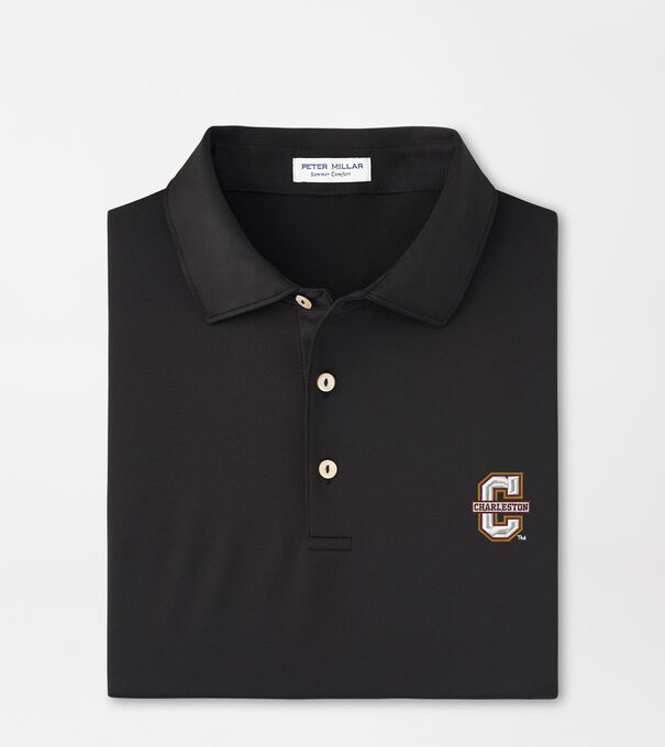 College of Charleston Solid Performance Jersey Polo
