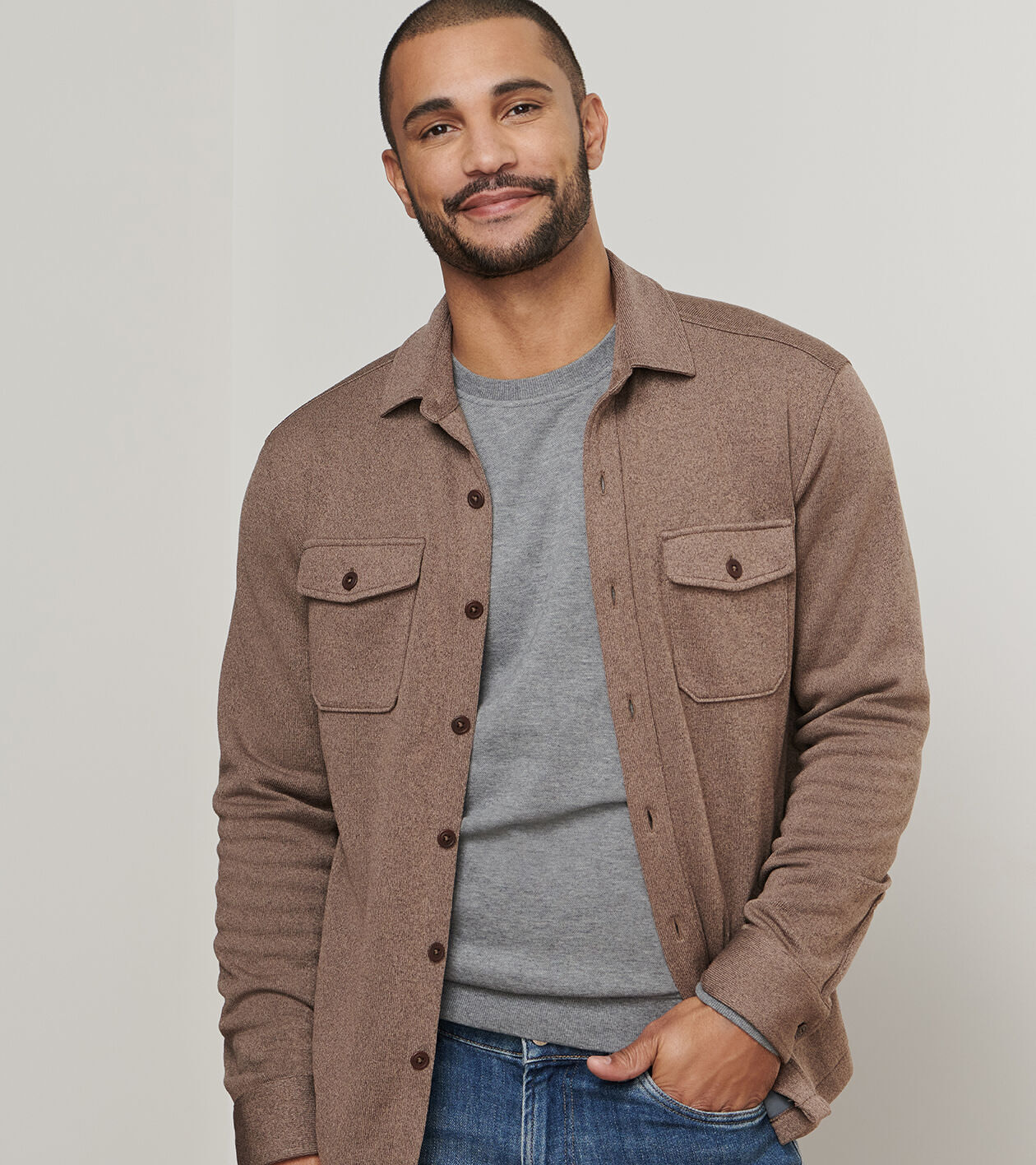 Crown Sweater Fleece Shirt Jacket | Men's Jackets & Coats