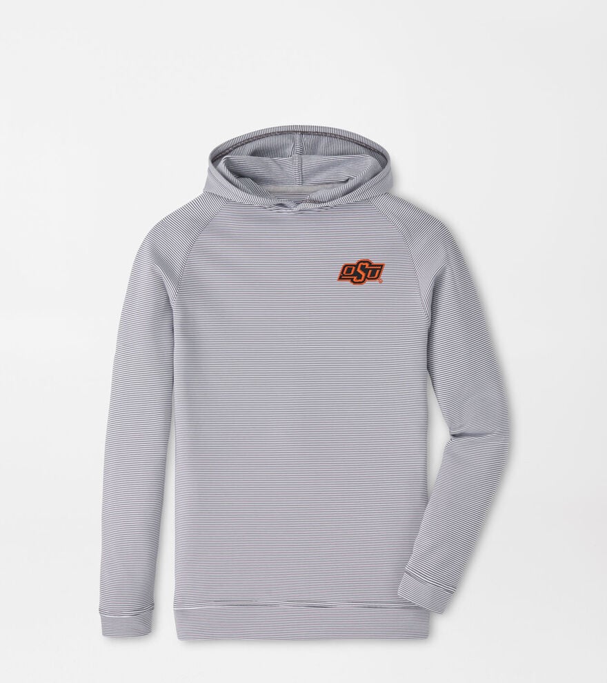 Oklahoma State Pine Youth Sugar Stripe Performance Hoodie image number 1