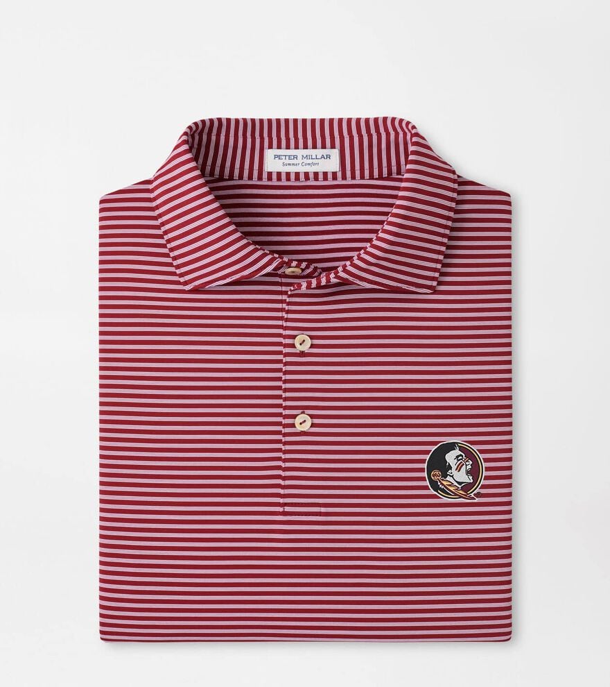 Florida State Seminole Tiebreaker Performance Jersey Stripe Polo