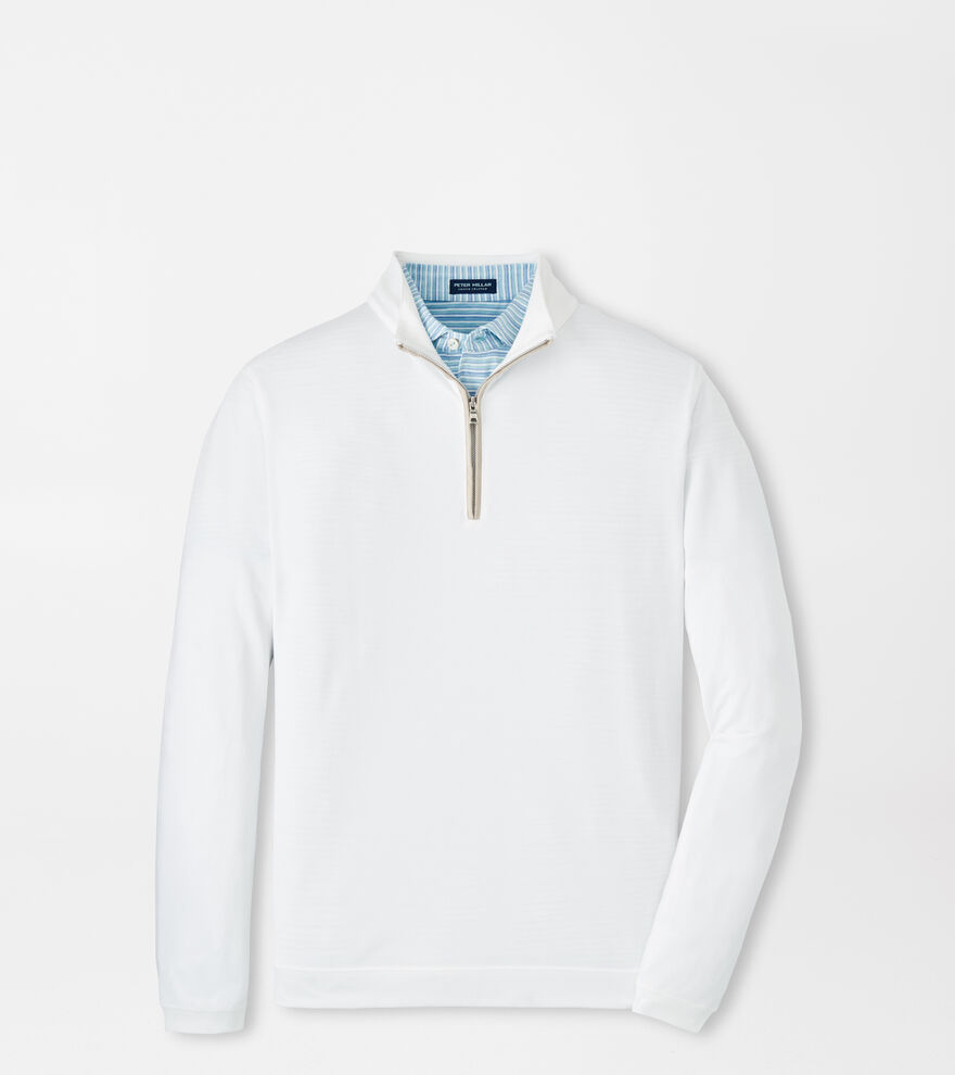 Albatross Cotton-Blend Piqu&eacute; Quarter-Zip image number 1