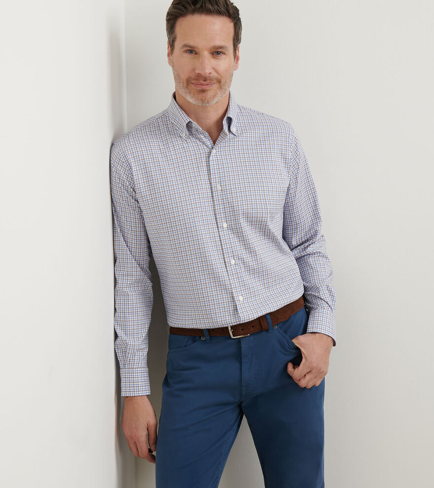Julian Crown Lite Cotton-Stretch Sport Shirt image number 2