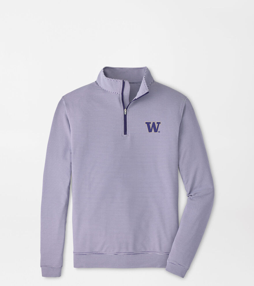 Washington Perth Sugar Stripe Performance Quarter-Zip image number 1