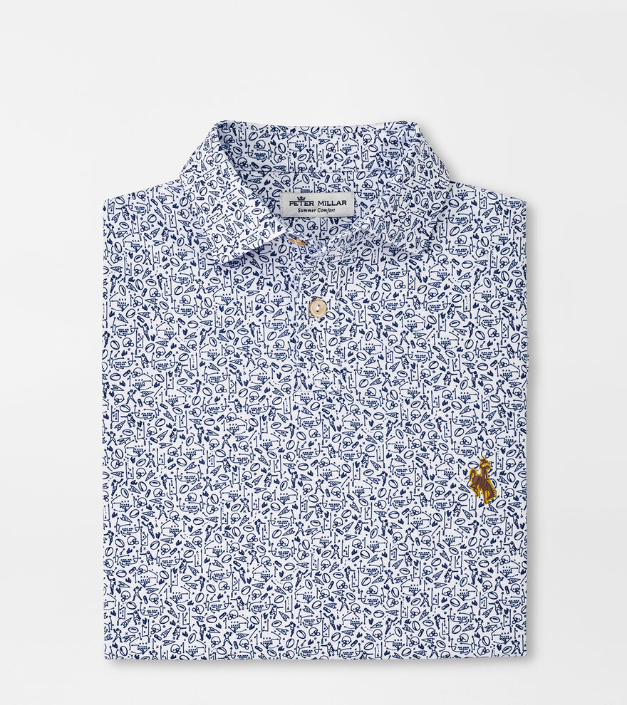 Wyoming Youth Performance Jersey Polo image number 1