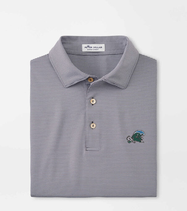 Tulane Green Wave Jubilee Stripe Performance Polo