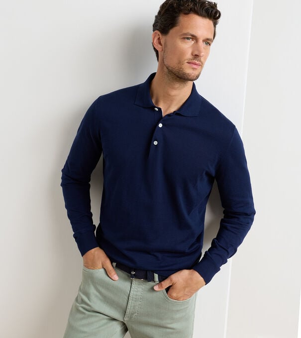 Mariner Sea Island Cotton Sweater Polo