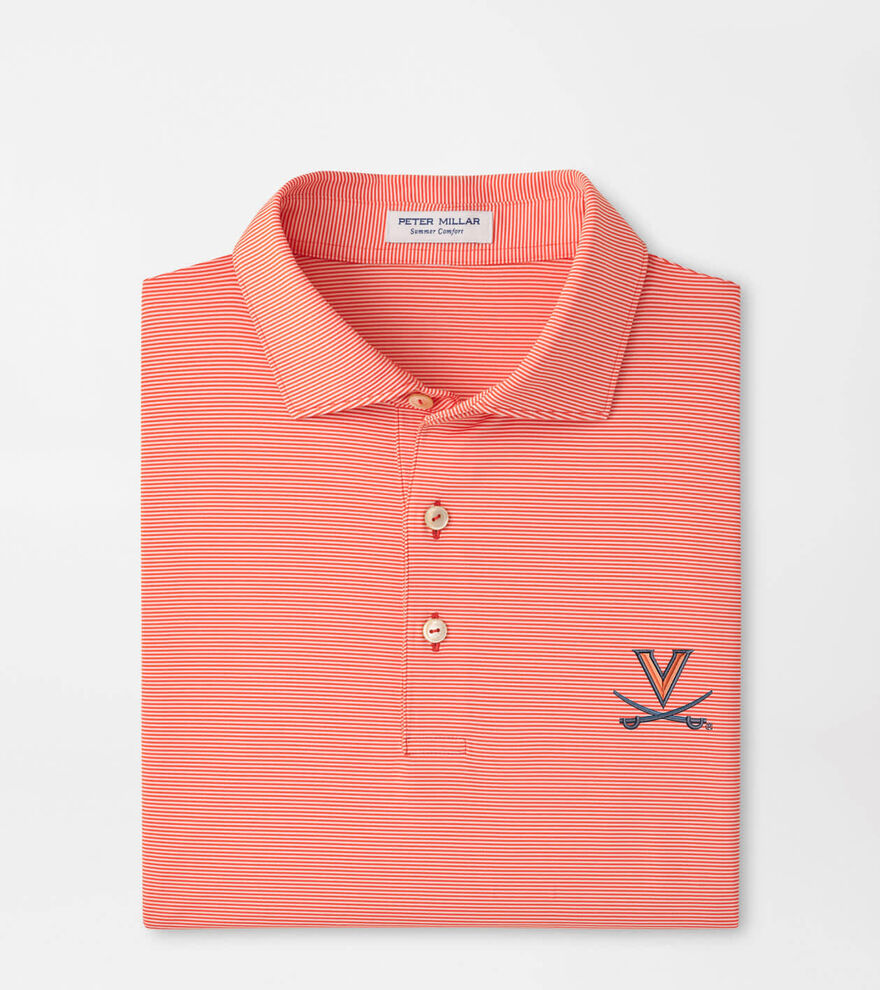 Virginia Jubilee Stripe Performance Polo image number 1