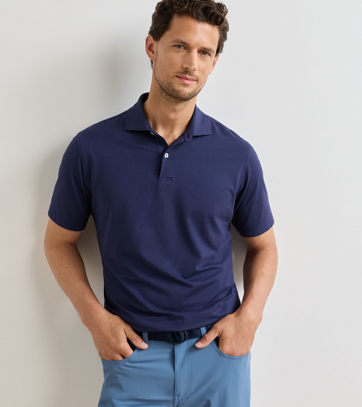 Albatross Cotton-Blend Piqué Polo | Men's Polos | Peter Millar