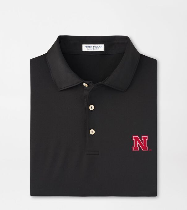 Nebraska Solid Performance Jersey Polo