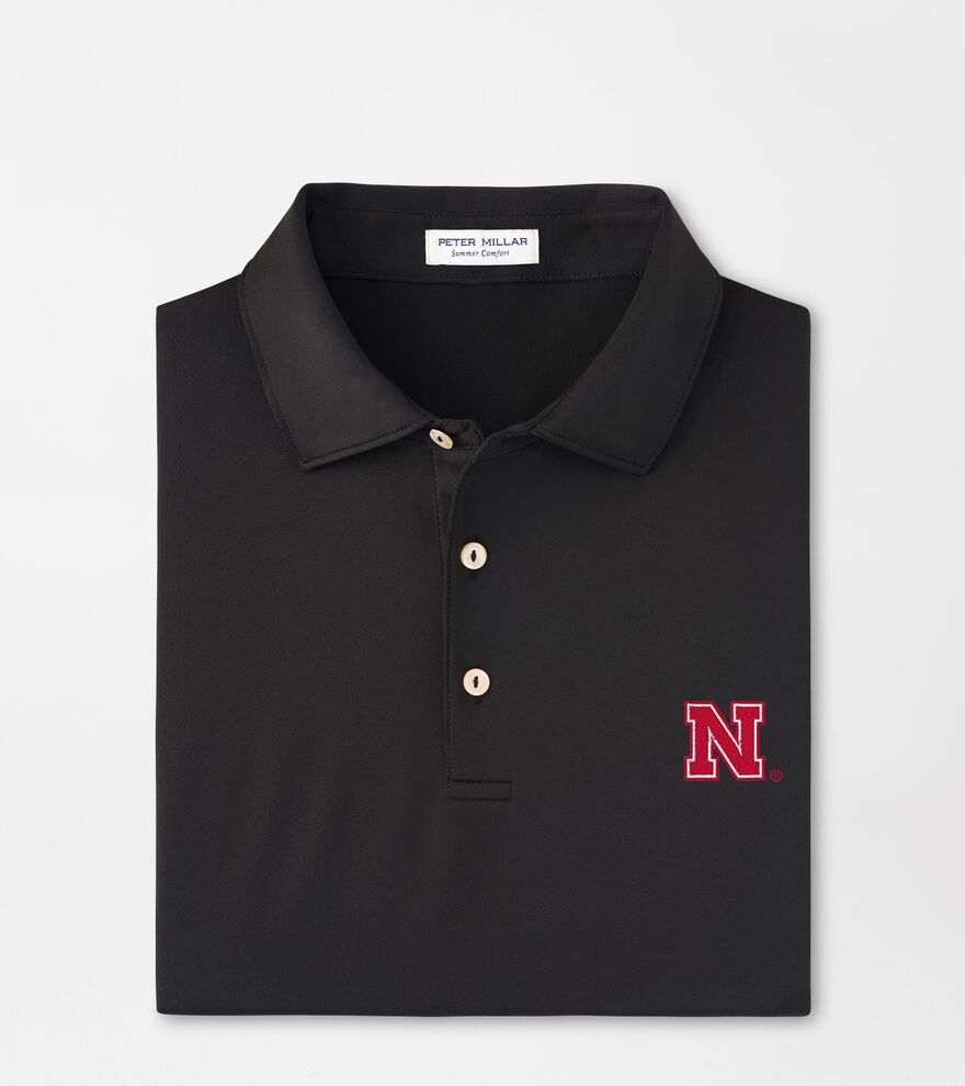 Nebraska Solid Performance Jersey Polo