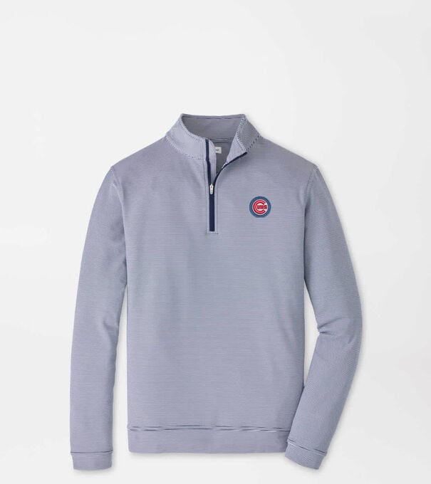 Chicago Cubs Perth Sugar Stripe Performance Quarter-Zip