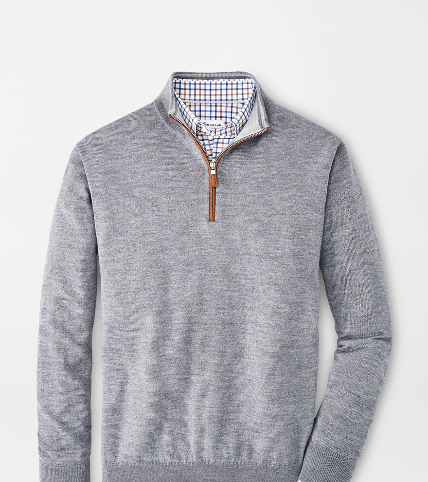 Crown Soft Suede Trim Quarter-Zip