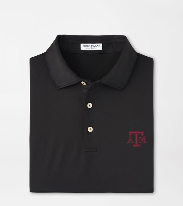 Texas A&M Solid Performance Jersey Polo - Alternate Image 1